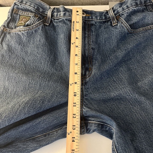 Cinch Jeans Mens Blue Western Rodeo Cowboy Rancher Wash Straight Size 36 - Picture 7 of 9